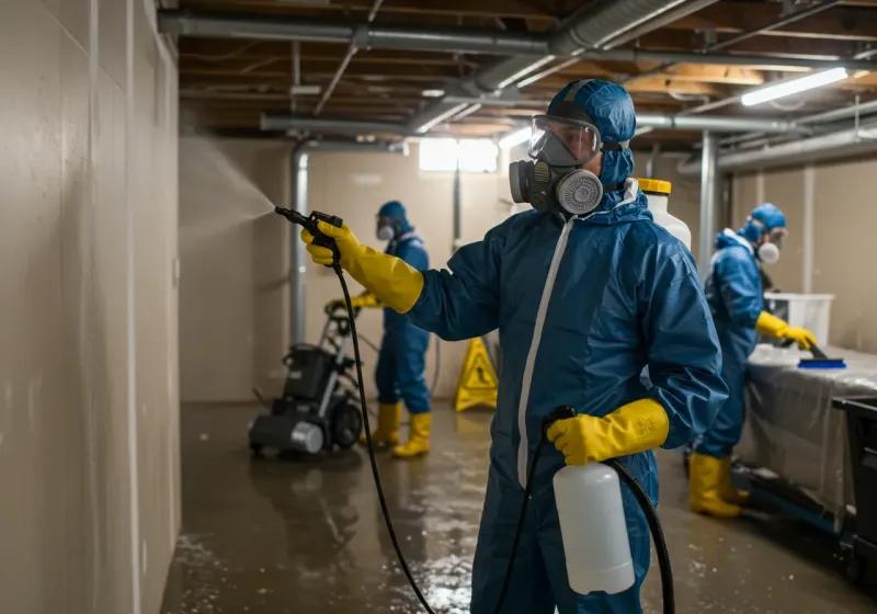 Basement Sanitization and Antimicrobial Treatment process in Watsontown, PA